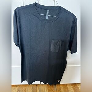Vuori Tradewinds Performance Tee Large Black NWT